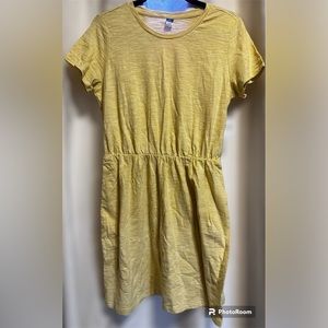 Yellow and White Striped Dress. Brand New Old Navy!